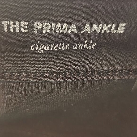 Adriano Goldschmied The Prima Ankle Cigarette Ankle Black Jeans, 26R - Picture 4 of 9